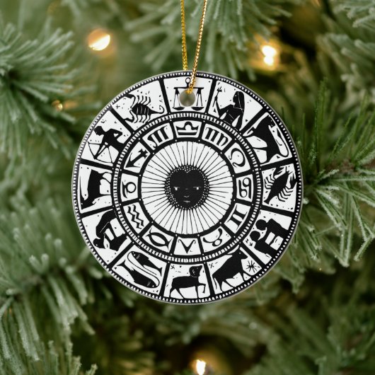 Décoration En Céramique Harmonie céleste Roue de Zodiac (Arbre)