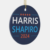 Décoration En Céramique Harris Shapiro 2024 Kamala Harris Democrat (Droite)