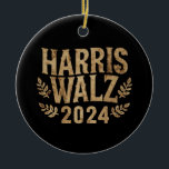 Décoration En Céramique Harris Tim Walz Crest Vintage Harris Waltz 2024<br><div class="desc">Harris Tim Walz Crest Vintage Harris Waltz 2024</div>