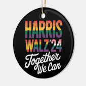 Décoration En Céramique Harris Walz 2024 Ensemble, nous pouvons élire LGBT (Gauche)