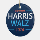 Décoration En Céramique Harris Walz 2024 pour le président (Gauche)
