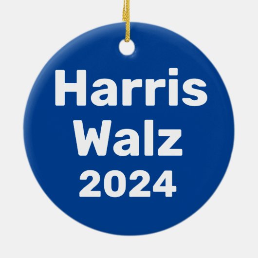 Décoration En Céramique Harris / Walz Campagne présidentielle 2024 (Dos)