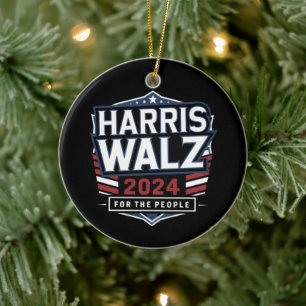 Décoration En Céramique HarrisWaltz 2024 Shirt KamalaHarris TimWaltz 2024