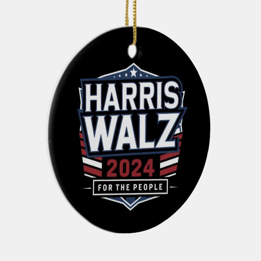 Décoration En Céramique HarrisWaltz 2024 Shirt KamalaHarris TimWaltz 2024 (Droite)