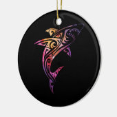 Décoration En Céramique Hawaii Mano Tribal Shark (Gauche)