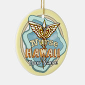 Décoration En Céramique Hawaii Nurse Caduceus (Droite)