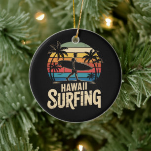 Décoration En Céramique hawaii surf rétro - surfeur de plage vintage couch