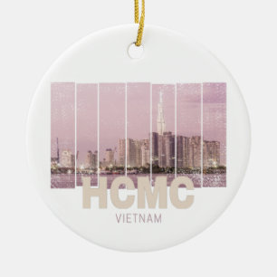 Décoration En Céramique HCMC Saigon (Ho-Chi-Minh-Ville) Skyline Vietnam