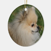 Décoration En Céramique Headshot 2 de Pomeranian (Gauche)
