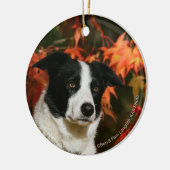 Décoration En Céramique Headshot d'automne de border collie (Gauche)