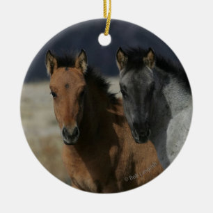 Décoration En Céramique Headshot de poulain de mustang