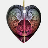 Décoration En Céramique Heartbeat, Abstrait surreal Imaginaire Fractal Art (Droite)