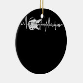 Décoration En Céramique Heartbeat Basse Guitare Lecteur Basse (Droite)