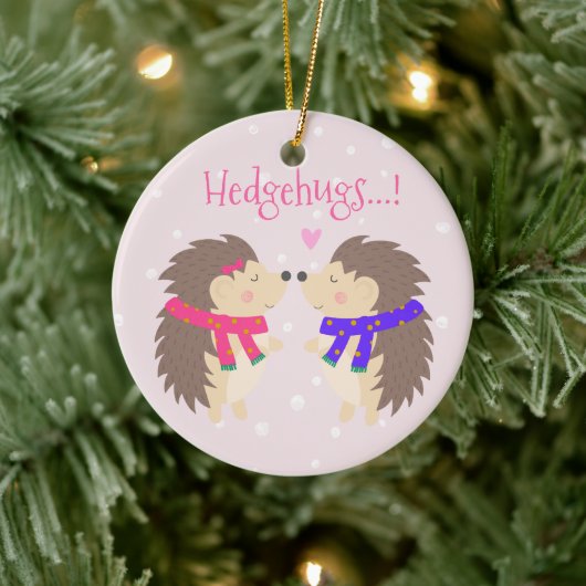 Décoration En Céramique Hedgehugs ! Noël du mignon Hérisson (Arbre)