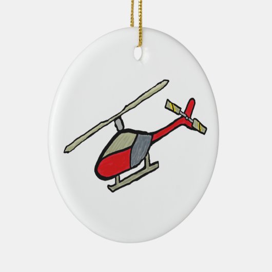 Décoration En Céramique Hélicoptère (Droite)