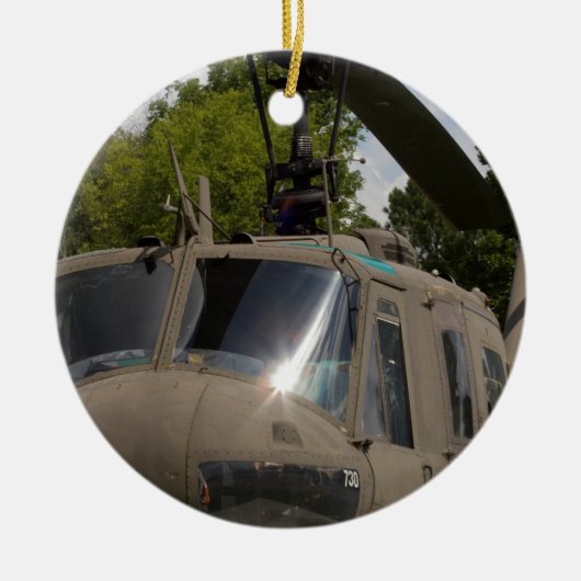 Décoration En Céramique Hélicoptère de militaires du cru Uh-1 Huey (Devant)