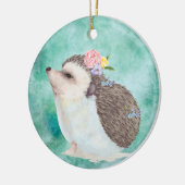 Décoration En Céramique Hérisson à l'aquarelle (Gauche)
