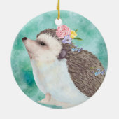 Décoration En Céramique Hérisson aquarelle (Dos)