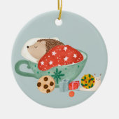 Décoration En Céramique Hérisson dormant (Devant)