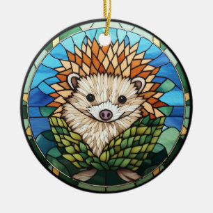 Décoration En Céramique Hérisson en verre doux