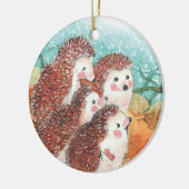 Décoration En Céramique Hérisson s'entretenant Illustration (Gauche)