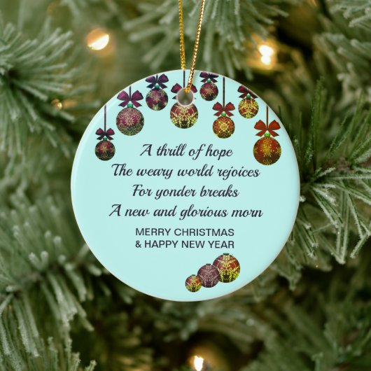 Décoration En Céramique HEUREUSE NUIT | Noël Nouvel An (Arbre)