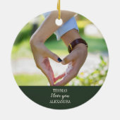 Décoration En Céramique Heureuse Sainte-Valentin catholique chrétien (Dos)