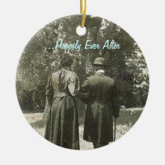 Décoration En Céramique ...Heureux Jamais après l'ornement