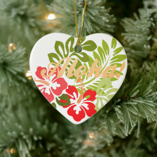 Décoration En Céramique Hibiscus Aloha