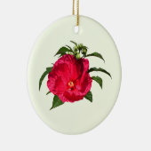 Décoration En Céramique Hibiscus rose foncé (Droite)