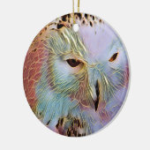 DÉCORATION EN CÉRAMIQUE HIBOU (Gauche)