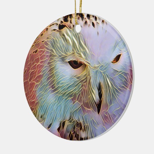 DÉCORATION EN CÉRAMIQUE HIBOU (Gauche)