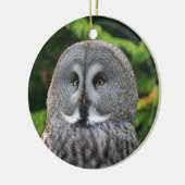 Décoration En Céramique Hibou de grand gris (Gauche)