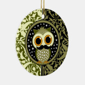 Décoration En Céramique hibou mignon de moustache (Droite)