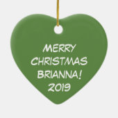 Décoration En Céramique Hibou Noël mignon Enfants (Dos)