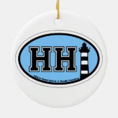 Décoration En Céramique Hilton Head Island. (Dos)