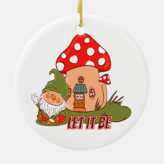 Décoration En Céramique Hippie Que Ça Soit Gnome (Dos)