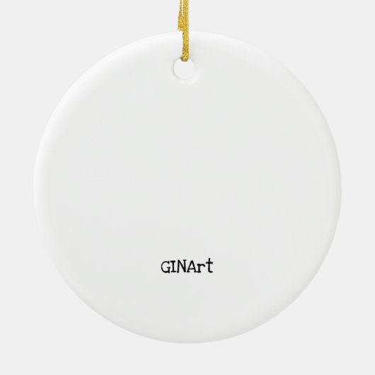 Décoration En Céramique Hippo mignon violet blanc (Dos)