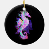 Décoration En Céramique Hippocampe pourpre (Dos)