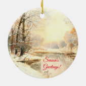 Décoration En Céramique Hiver à Spreewald (Dos)