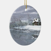 Décoration En Céramique Hiver au lac (Droite)