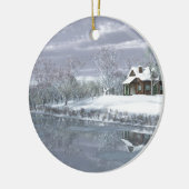 Décoration En Céramique Hiver au lac (Gauche)