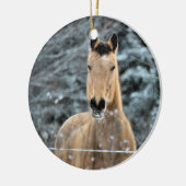 Décoration En Céramique Hiver de cheval de peau de daim (Gauche)