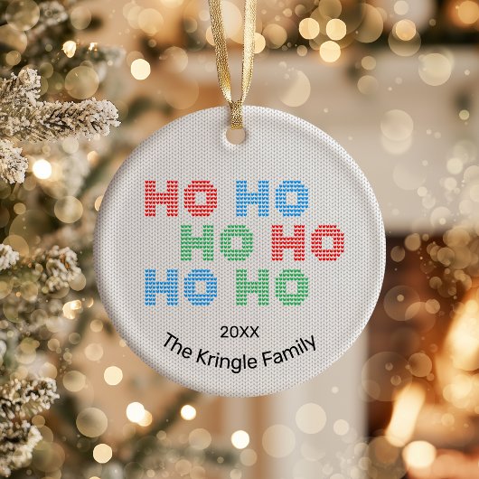 Décoration En Céramique Ho Ho Ho Christmas Photo