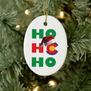 Décoration En Céramique Ho Ho Ho Colorado