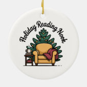 Décoration En Céramique Holiday Reading Nook Tree Keepsake (Dos)