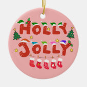 Décoration En Céramique Holly Jolly (Devant)