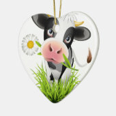 Décoration En Céramique Holstein cow en gris (Gauche)