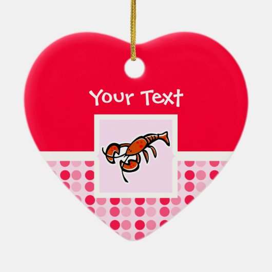 Décoration En Céramique Homard mignon (Dos)