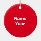 Décoration En Céramique Homme Chrismukkah Orament (Dos)